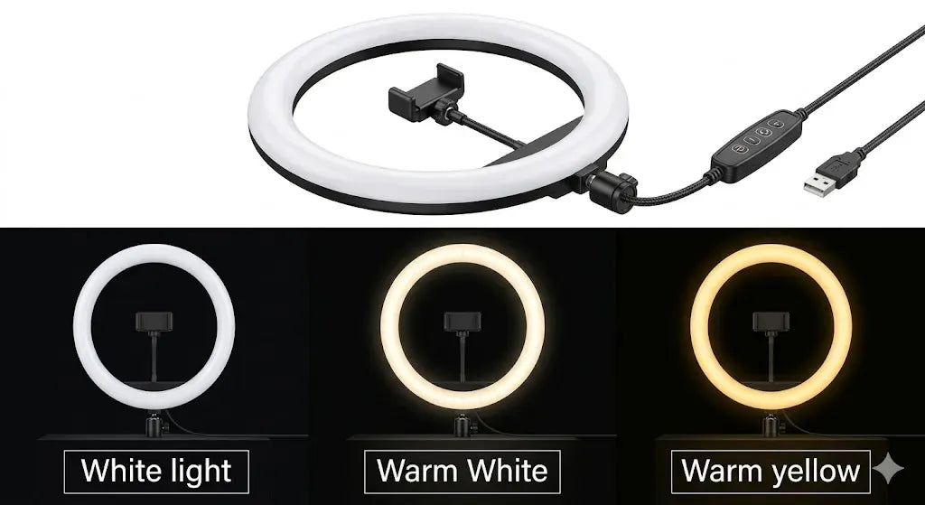 Portable Ring Light Without Stand