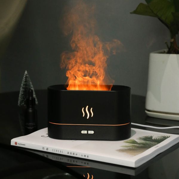 RGB Flame Humidifier and Aroma Diffuser (FREE HOME DELIVERY)