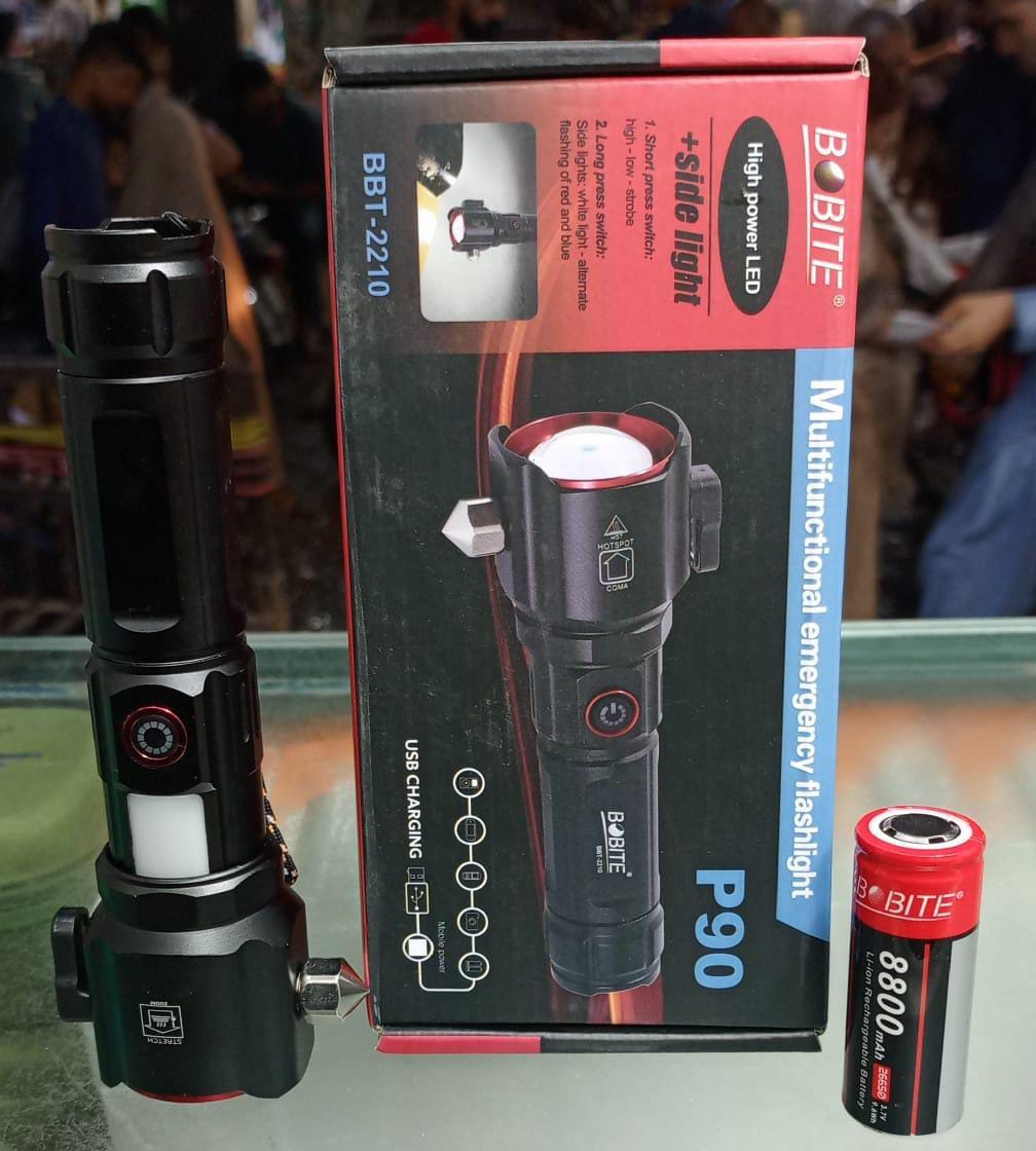 BOBITE 8800mAh LED Rechargeable Flashlight