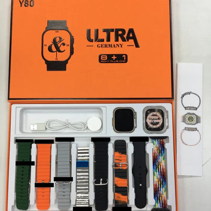 Y80 Ultra Smart Watch With 8 Straps 2.02inch Special Package Smartwatch [free home delivery]