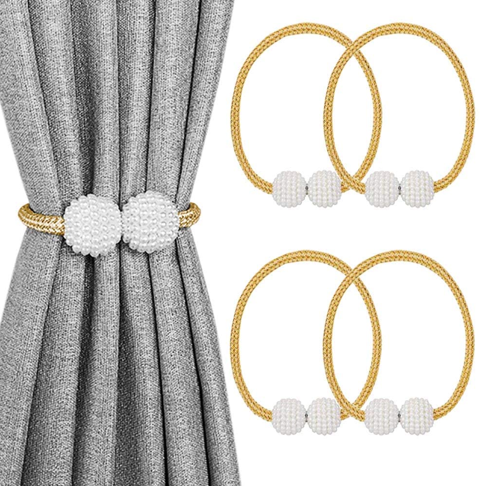 Magnetic Curtain Tiebacks for Window Decoration 1 Pair(2PCS)