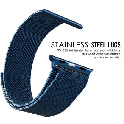 Pale Rose | Apple Watch Milanese Magnetic Loop Strap | Stainless Steel Band | 42mm / 44mm / 45mm