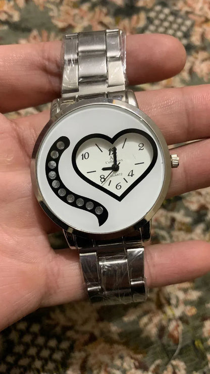 Heart Design Stainless Steel Watch for Men