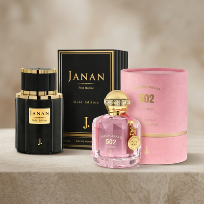 Janan Gold Edition Perfume Set 200ml 2 Pcs Multicolor