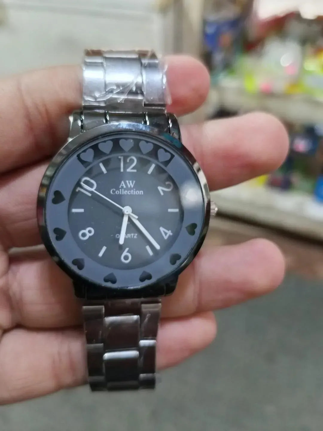 AWL Black Arabic Dial Analog Wristwatch for Women