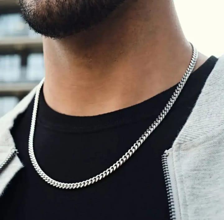 Silver Necklace Set 18" Lightweight Elegant Daily Wear