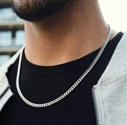 Silver Necklace Set 18" Lightweight Elegant Daily Wear