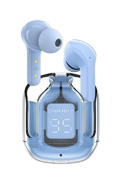 Black Smart Touch Earbuds Bluetooth 5.3 with Voice Assistant