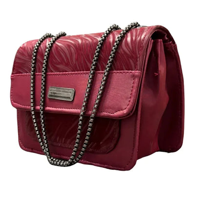 Luxury Women’s Shoulder Bag in Maroon Faux Leather for Casual, Work, and Formal Use