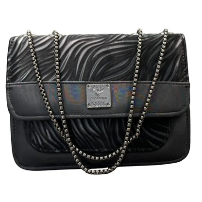 Luxury Women’s Shoulder Bag in Charcoal Black Faux Leather for Casual, Work, and Formal Use
