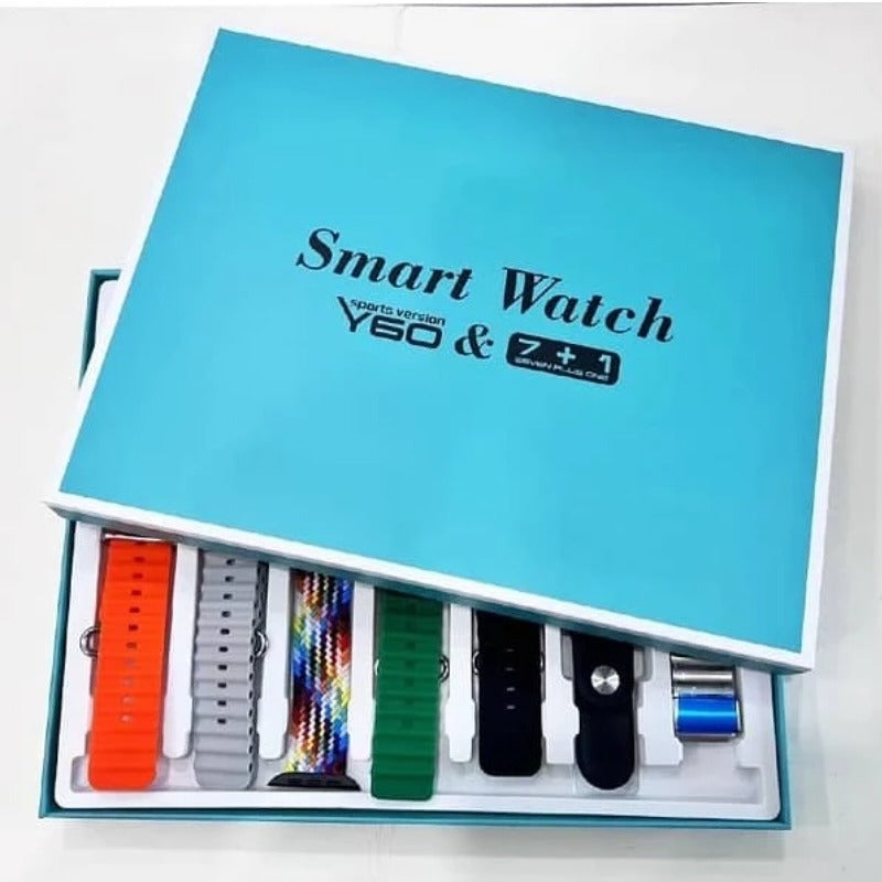 Y60 Smart Watch Ultra 7+1 Sports Edition | Full Touch Display Fitness Tracker