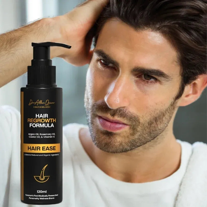 Ease – Natural Hair Regrowth & Nourishment Oil | Strengthens Roots & Reduces Hair Fall (120ml) Herbal hair oil for regrowth