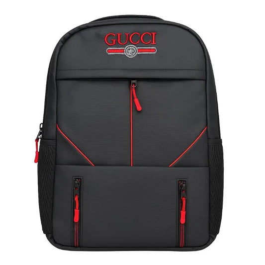 Multi-Functional Travel Backpack | Business Daypack with Laptop Compartment | Black & Red