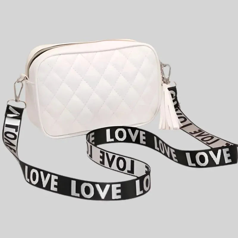 White Leather Handbag for Girls & Women | Stylish Shoulder & Crossbody Bag | Daily Use & Gift