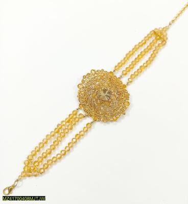 Golden Floral Bracelet for Women with Adjustable Size
