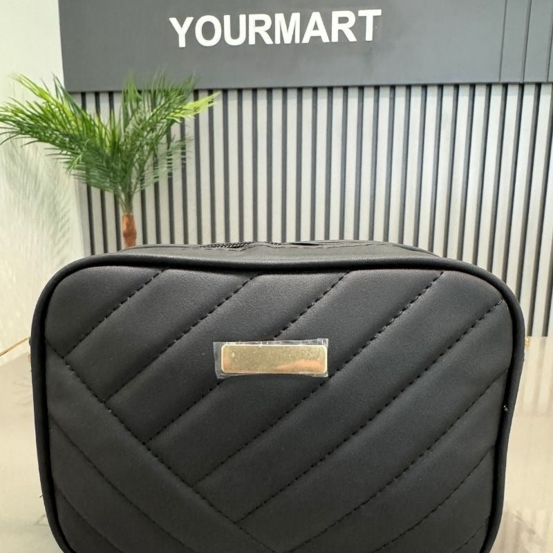 Black Leather Handbag for Girls & Women | Stylish Shoulder & Crossbody Bag | Daily Use & Gift