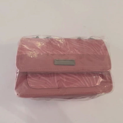 Luxury Women’s Shoulder Bag in Pink Faux Leather for Casual, Work, and Formal Use