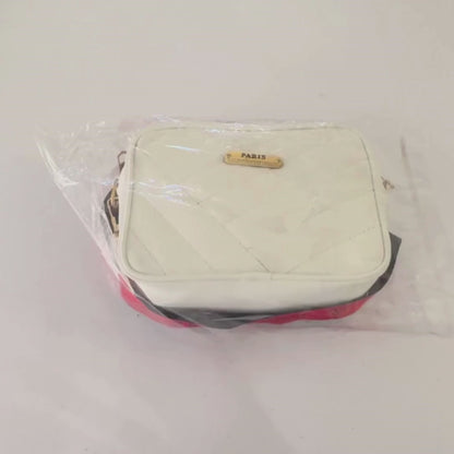 White Leather Handbag for Girls & Women | Stylish Shoulder & Crossbody Bag | Daily Use & Gift